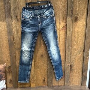 Miss Me Dark Blue Skinny Jeans